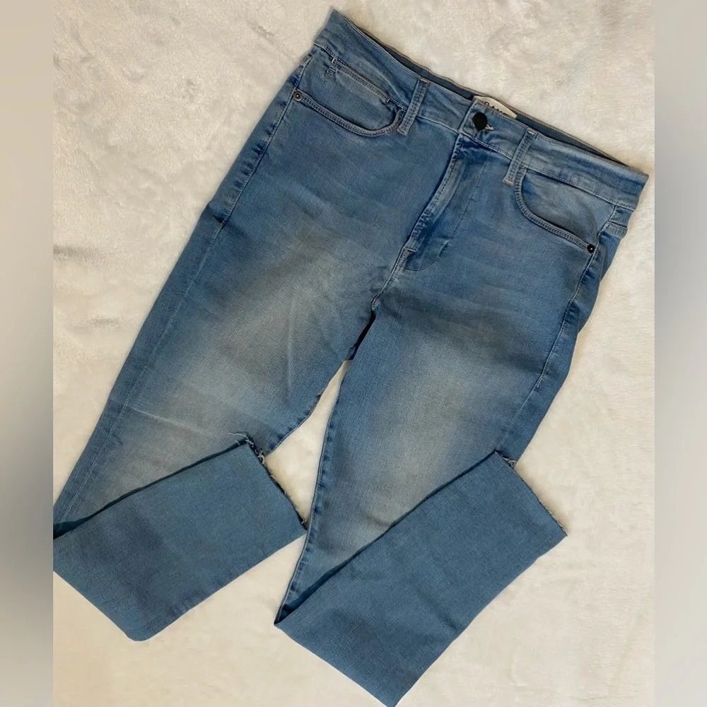 FRAME Le High Skinny High-Rise Jeans Light Wash Size 31 Stretch Denim